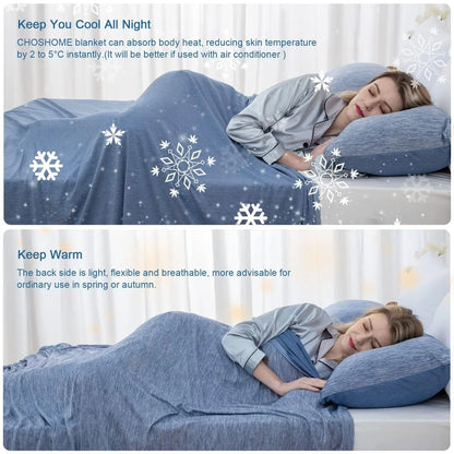 Cool-Touch Weighted Blanket with Breathable Fabric