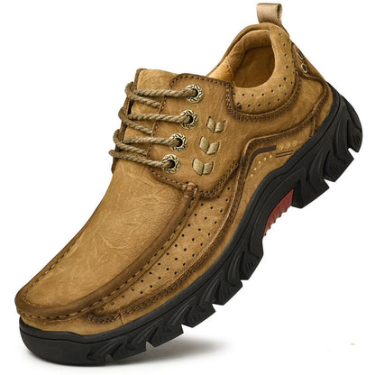 Orthopedic Ankle Boots with Arch Support and Slip-Resistant Sole, Black Leather